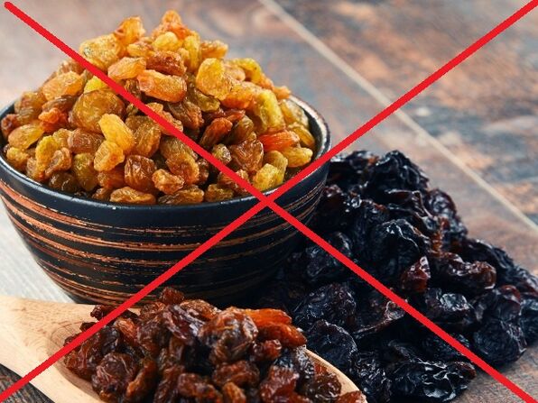 Tu ne peux pas manger de pruneaux et de raisins secs